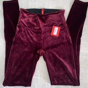 Spanx velvet leggings